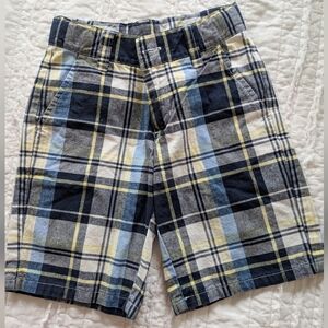 Janie & Jack Boys Plaid Shorts Size 4